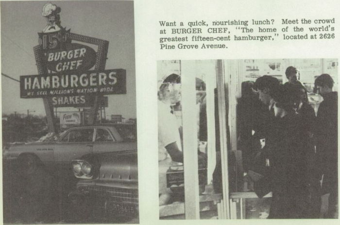 Burger Chef - Port Huron 1967 Northern High (newer photo)